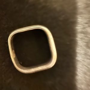 Silver square ring